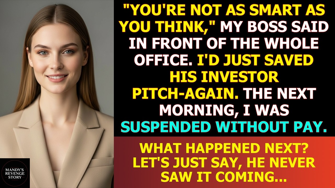 Boss Suspended Me Without Pay For Presenting A Better Plan At His Investor's Meeting - 2 Weeks Later
