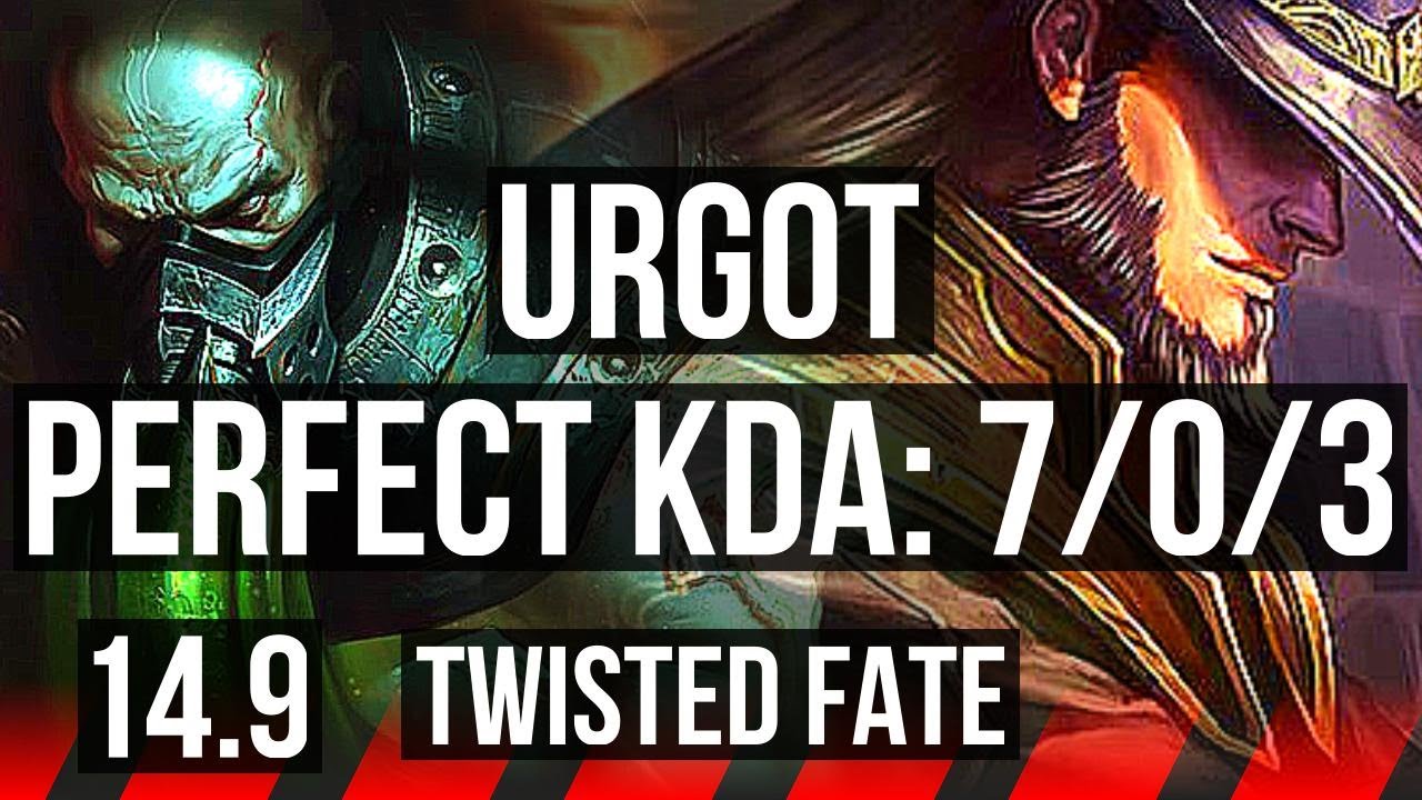 URGOT vs TWISTED FATE (TOP) | 7/0/3, Rank 7 Urgot, Godlike | NA Grandmaster | 14.9