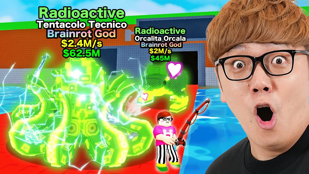 釣ったブレインロットだけで1兆円稼ぐロブロックス【ヒカキンのRoblox ロブロ】【ブレインロットを盗む】
