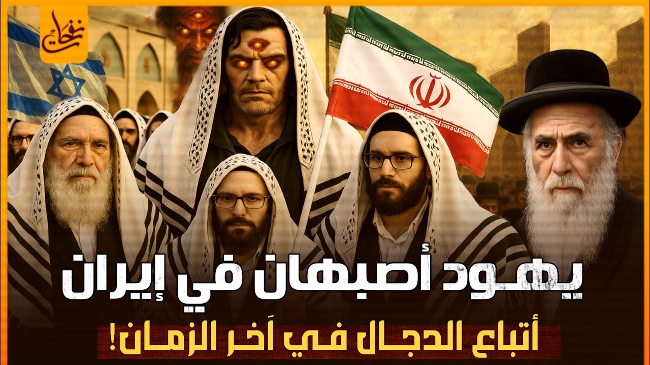 يهـ,ود اصبهان فى ايـ,ران اتباع الدجال اخر الزمان من هم؟ما علاقتهم بالدجال؟السبعون الف عليهم الطيالسه