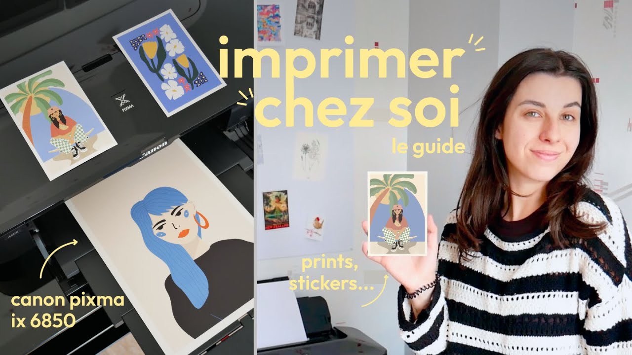 Imprimer ses illustrations à la maison : tuto & conseils (canon pixma IX6850) I small business diary