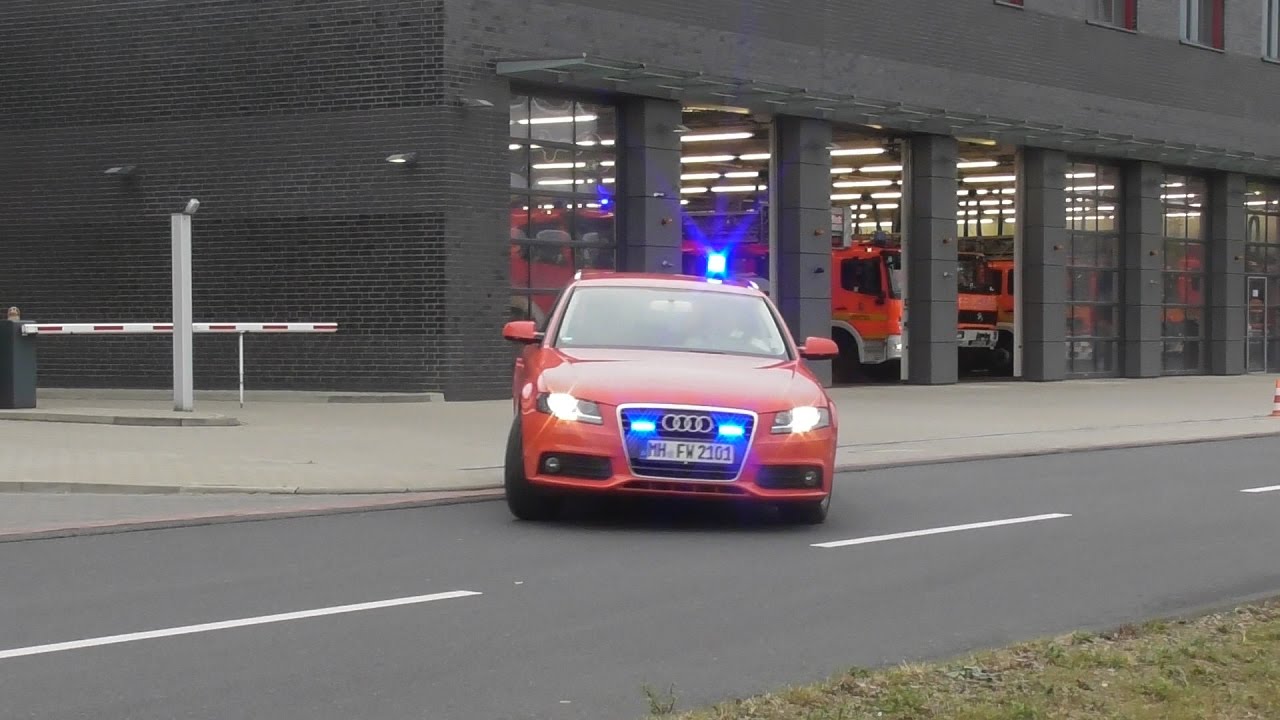 [Gong + Durchsage] D-Dienst + Löschzug + RTW der Berufsfeuerwehr Mülheim an der Ruhr