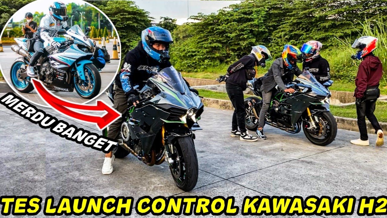 R1 AKANG MV DITUKER KE KAWASAKI H2‼️ADU BALAP LAUNCH CONTROL