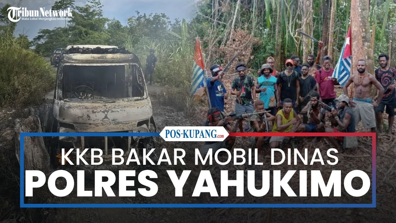 KKB Papua Bakar Mobil Dinas Milik Polres Yahukimo di Dekai