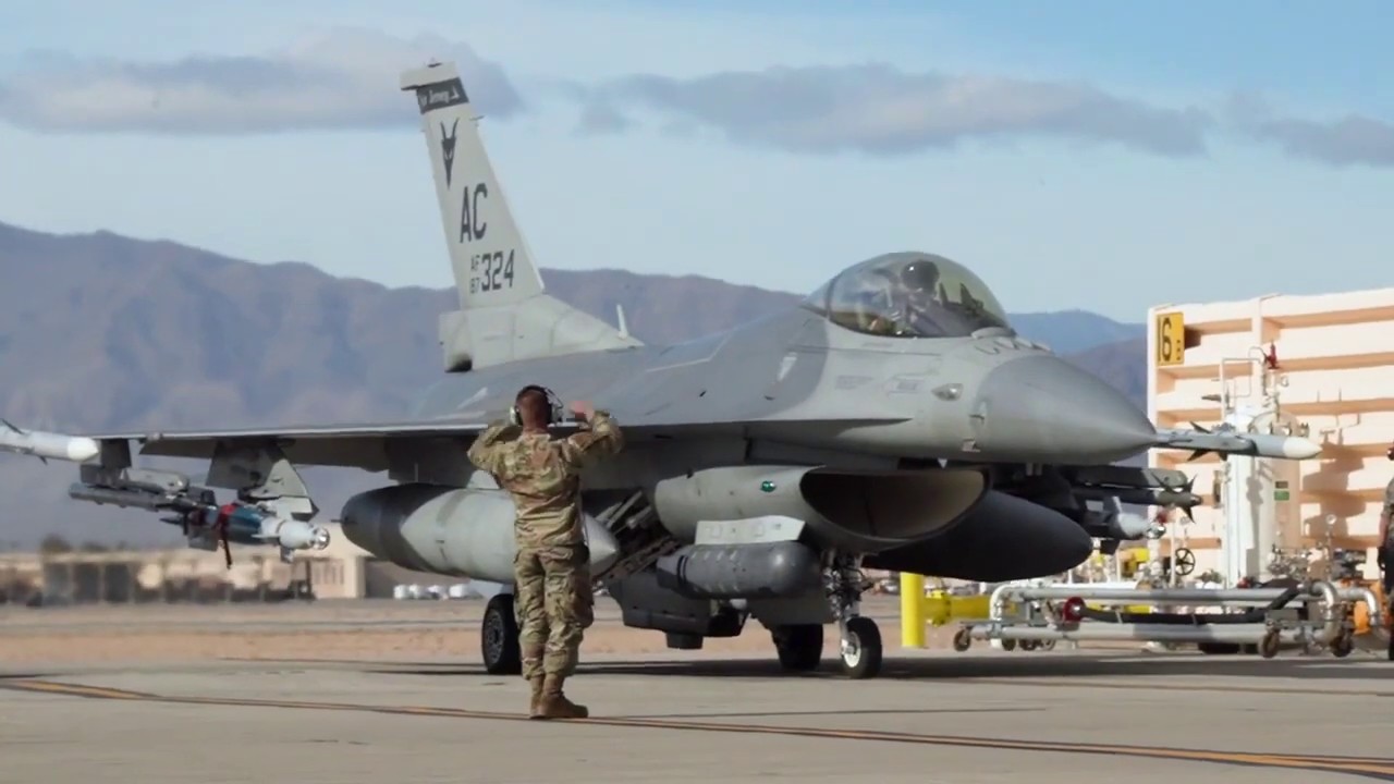 F-16C Fighting Falcon 119th Fighter Squadron Participates in Red Flag 20-1 Nellis AFB
