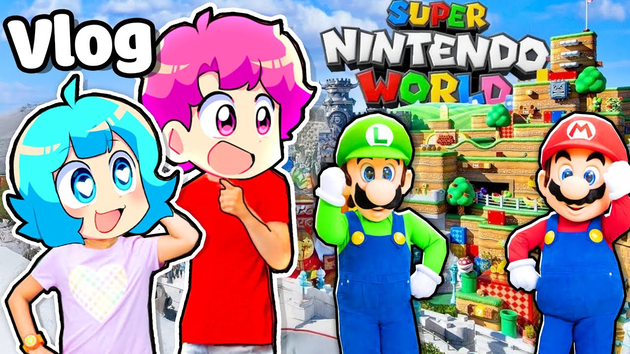 Vlog HIHA YUMMIE trải nghiệm THẾ GIỚI SUPER MARIO Ngo&agrave;i Đời ( Hiha v&agrave; Yummie Vlog ) 😍🤩