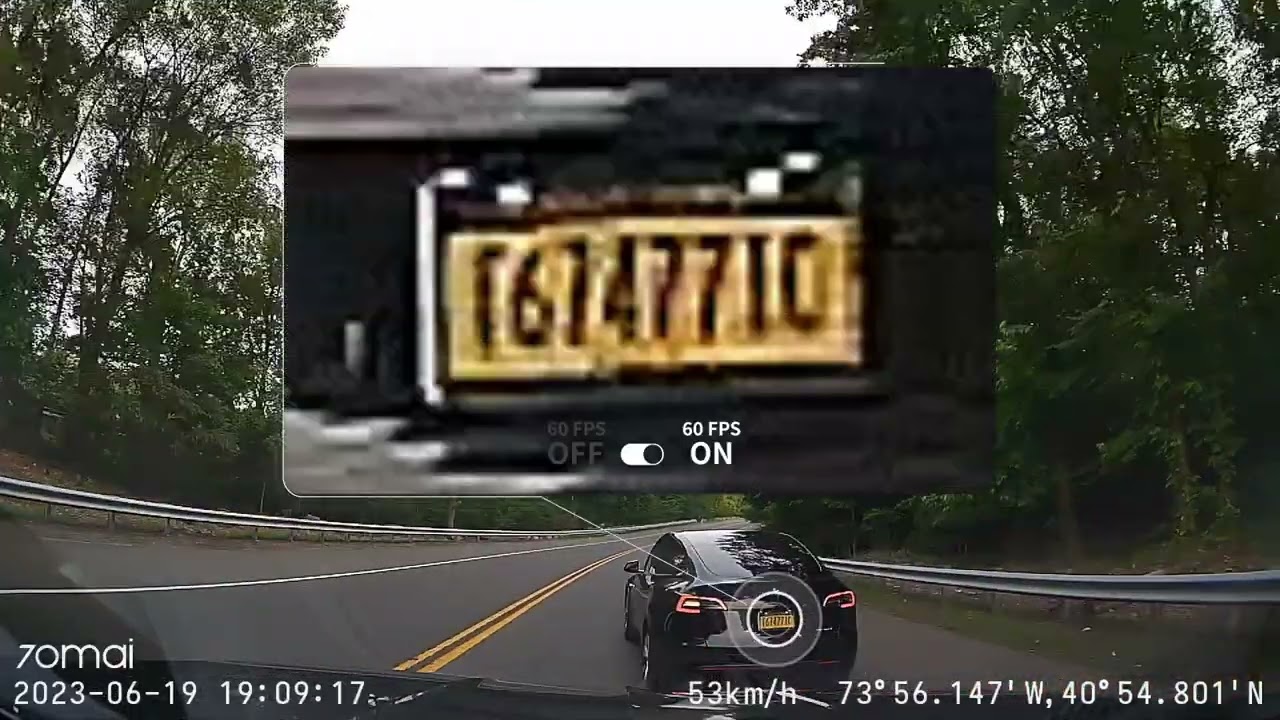 70mai Dash Cam 4K A810 - 60 fps