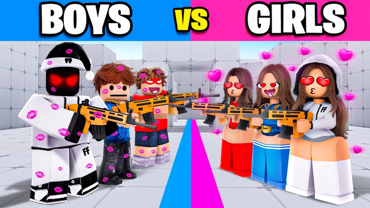 BOY Youtubers vs GIRL Youtubers in Rivals!