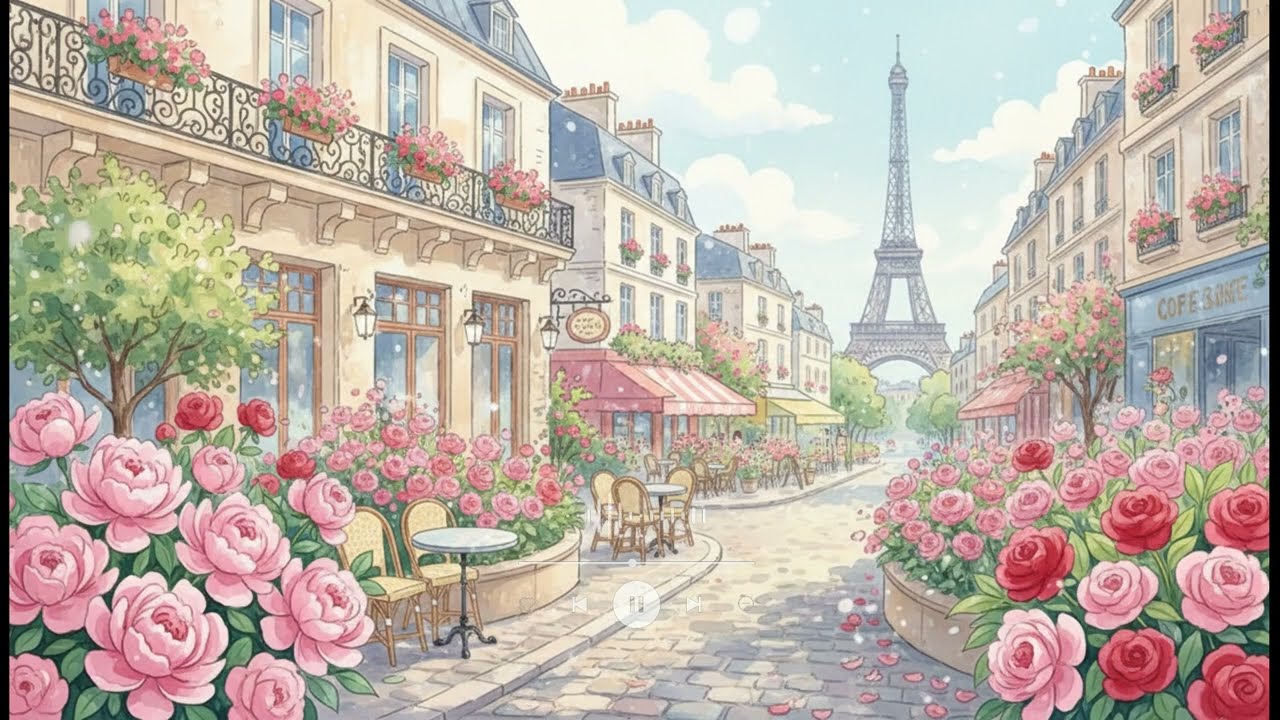 Romantic Paris Escape 🌹 French Instrumental Music for Study & Relax #frenchmusic