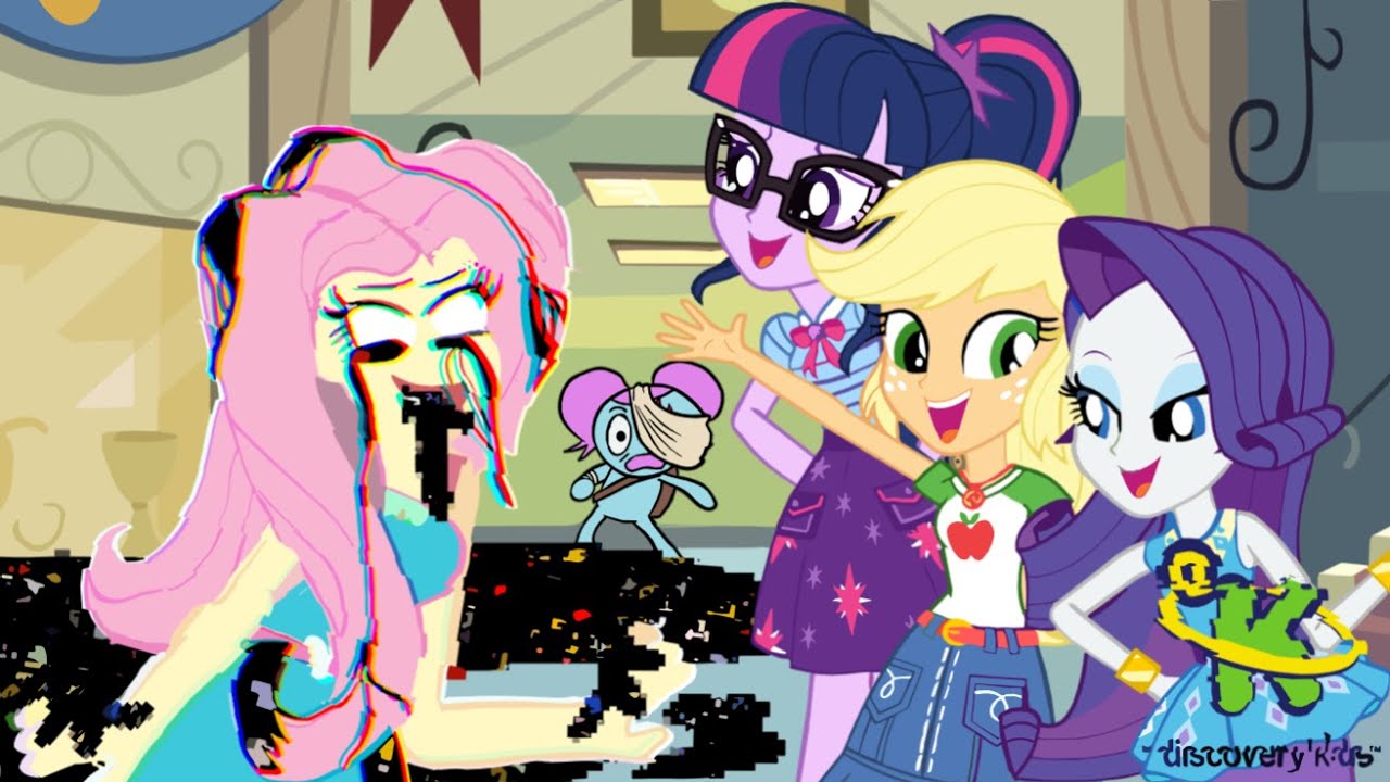 Sliced but Fluttershy, Applejack Twilight & Rarity sing It (FNF MLP Equestria Girls) - [UTAU Cover]