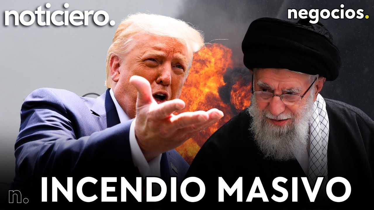 NOTICIERO: Incendio masivo en Irán, giro sorpresa en las conversaciones en Omán y Europa amenaza