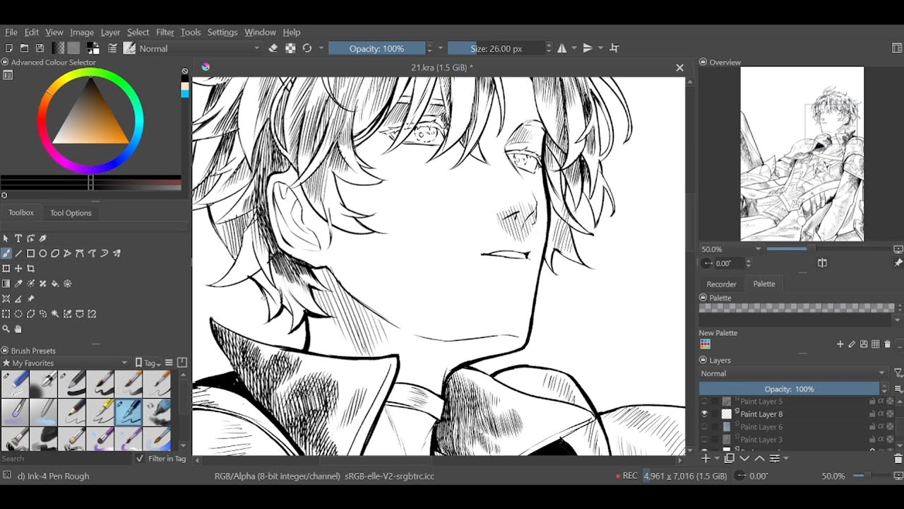 Phainon | speedpaint Krita