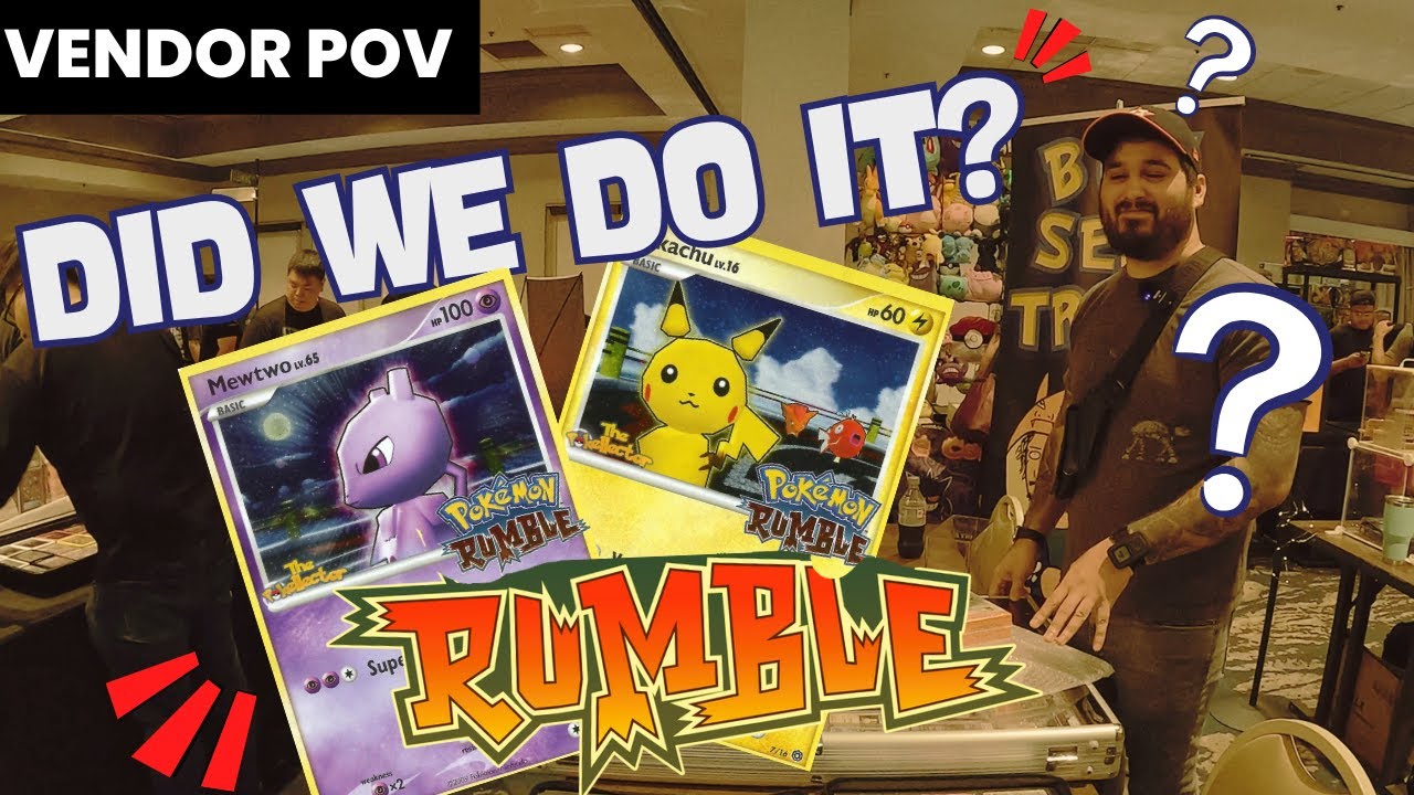 Did We Do it? RARE POKEMON CENTER PROMO | PREMIERE CARD SHOW VENDOR POV