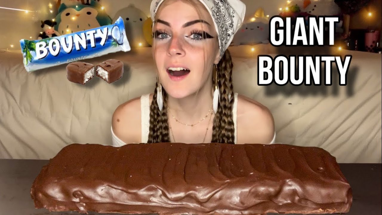 GIANT BOUNTY BAR MUKBANG! (Vegan)