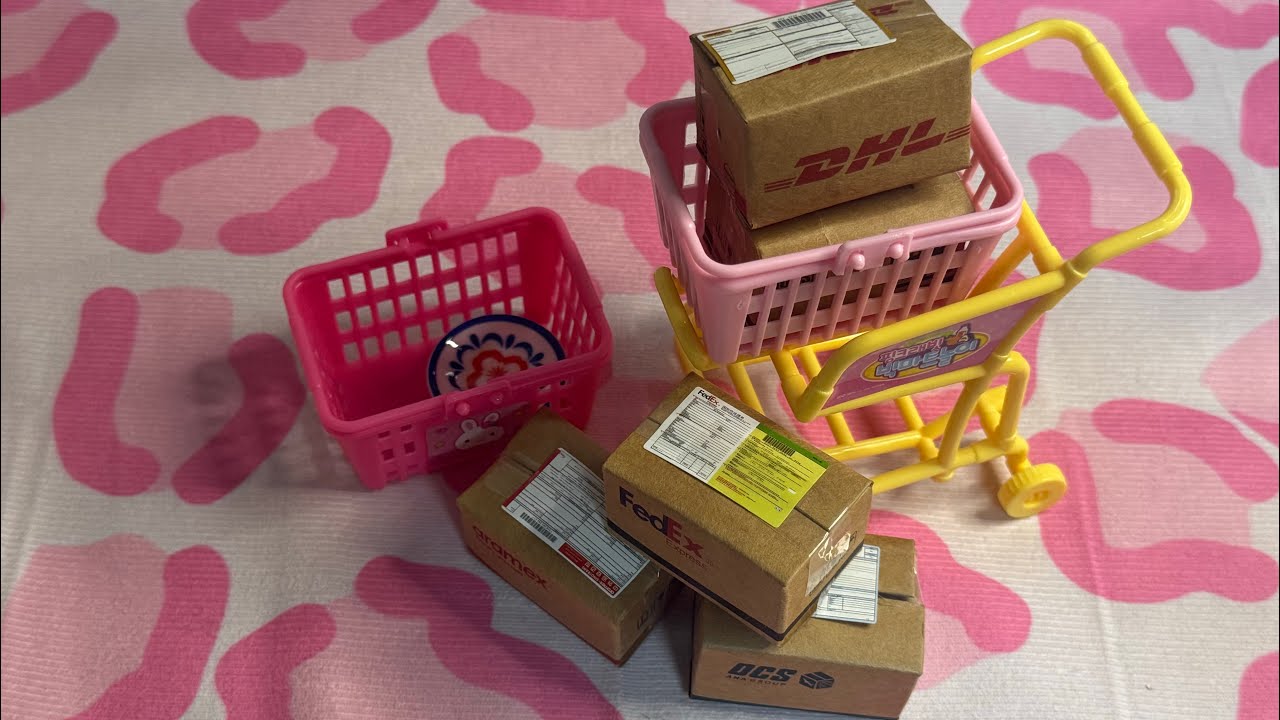 미니어쳐 그릇 포장해요📦덤은 아이폰📱/Miniature Packaging ASMR