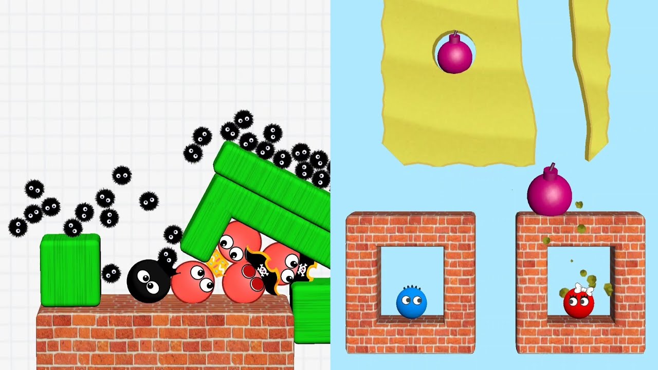 Hide Ball Vs Lucky Balls | Brain Teaser Speedrun Gameplay Max All Level's #technohackzgames 
