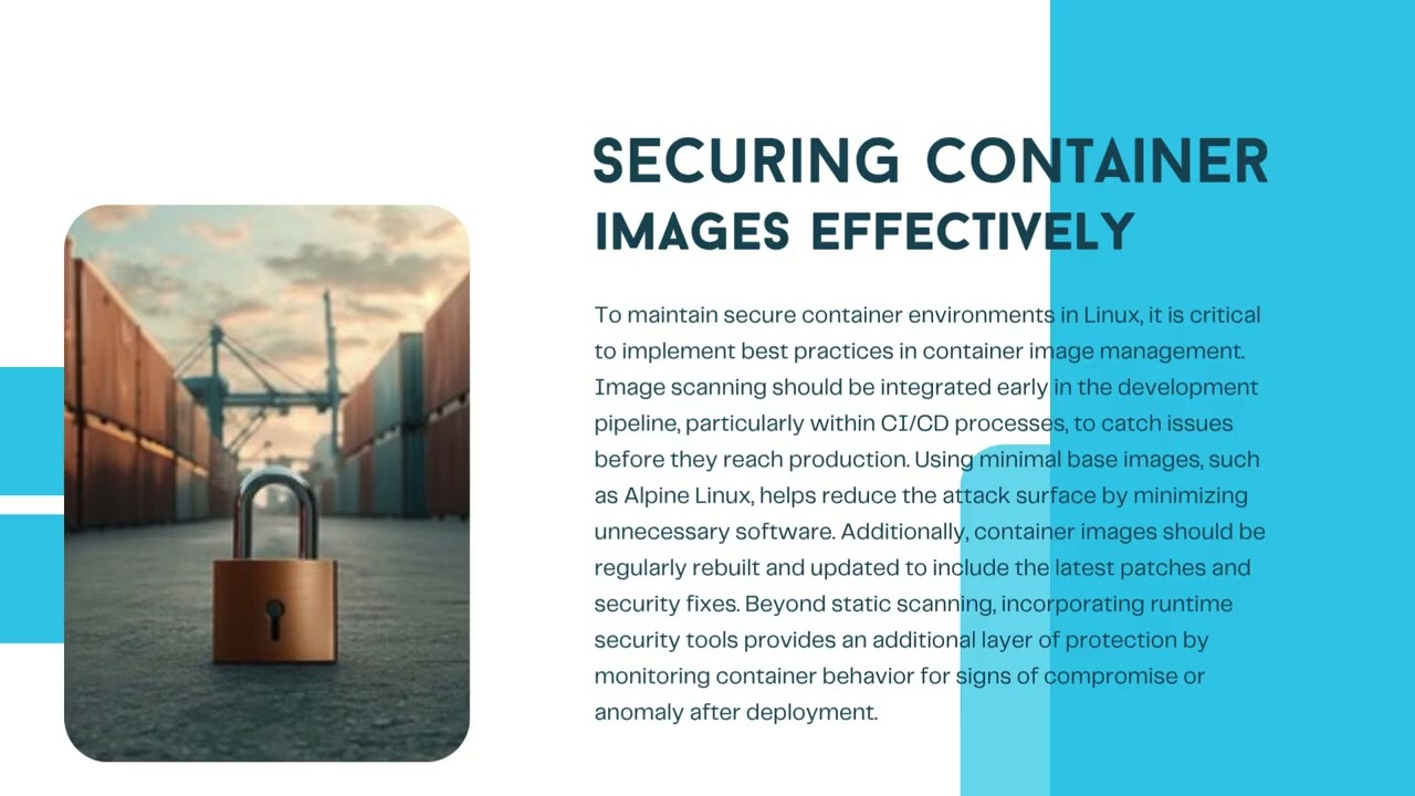 NOS 120 Lesson 4:  Container Security & Specialized Security Tools