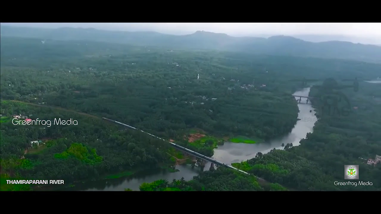HELICAM VIEW Marthandam Kuzhithurai Thamiraparani River