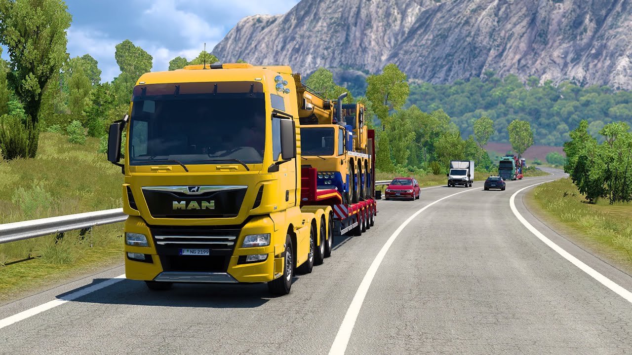 Euro Truck Simulator 2 1.55 - MAN TGX Euro 6 - Ancona to Frolence Part 3