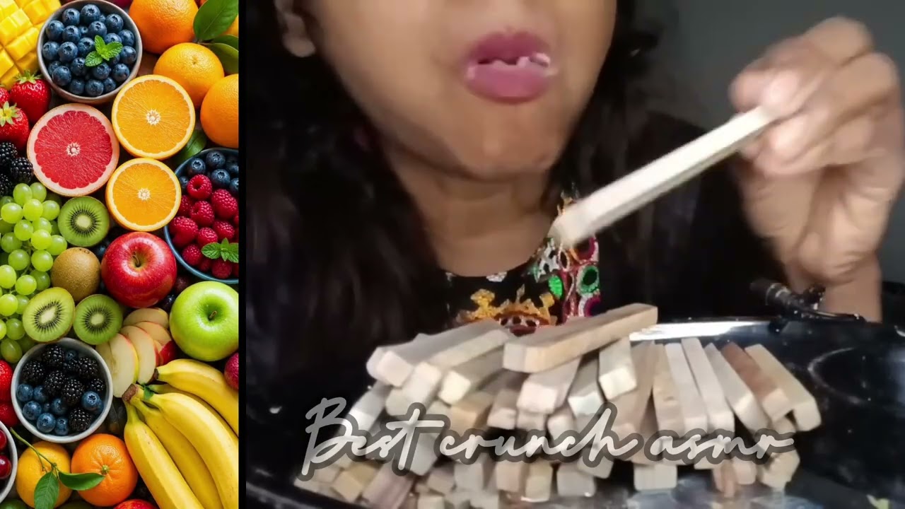 Best cruncher asmr||best bites||slate pencil cruncher||satisfying asmr||@bhuvana crunch