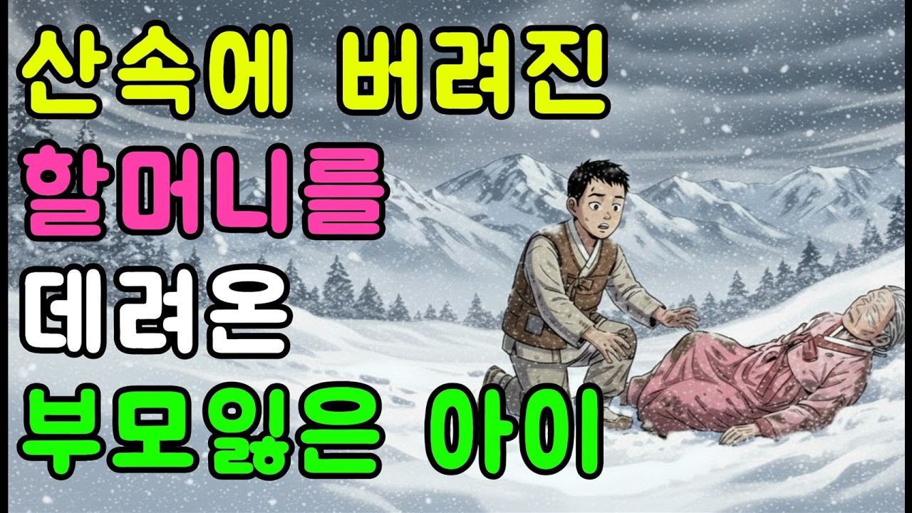 산속에 버려진 할머니를 데려온 소년...정체는? |야담|만담 |전설|옛날이야기|오디오북|수면동화|전설|민담