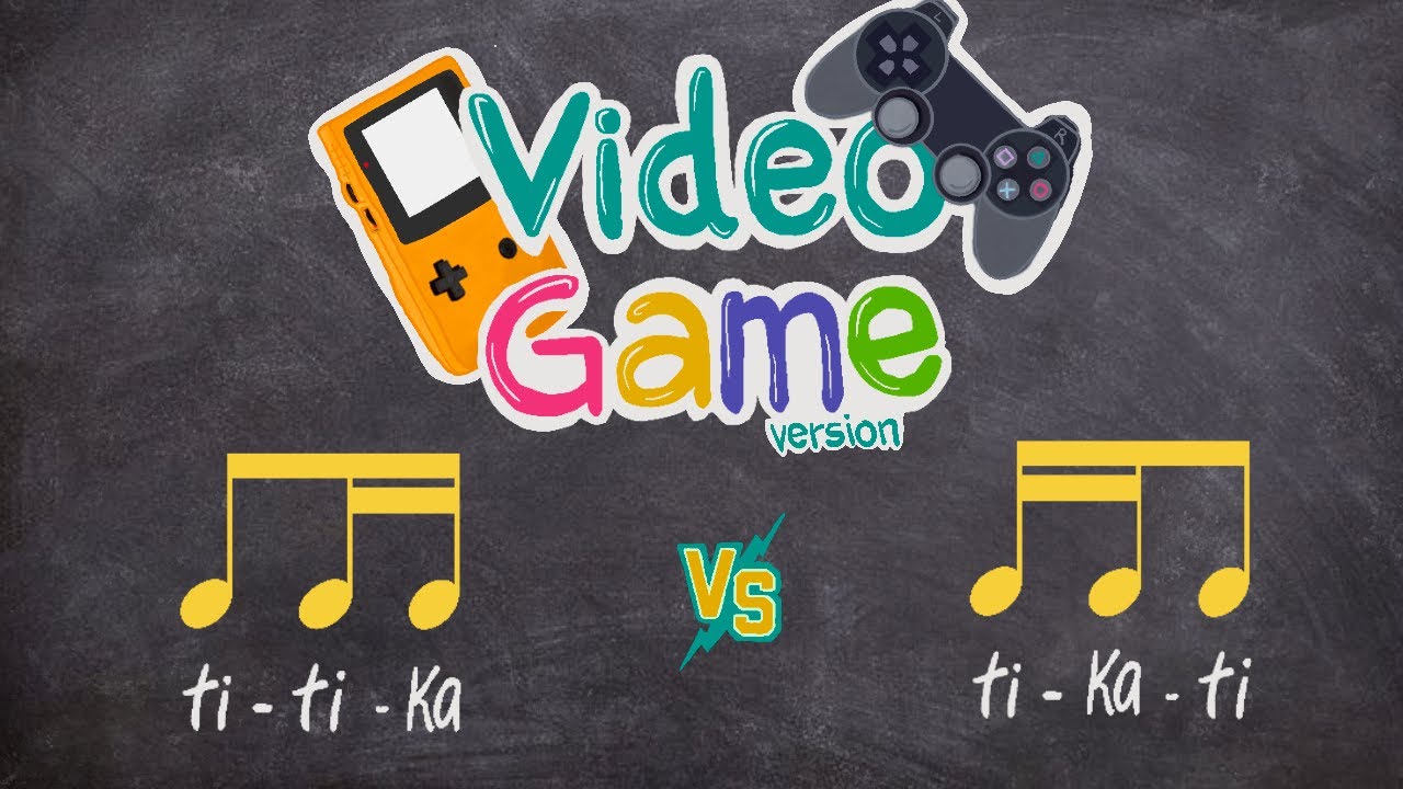Easy Rhythm Exercise 6 PlayAlong: Ti Tika VS Tika Ti- VIDEO GAME Version 