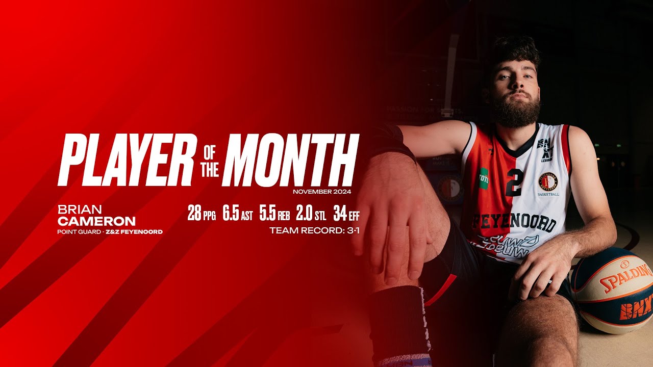 Brian Cameron is the Player of the Month for November  