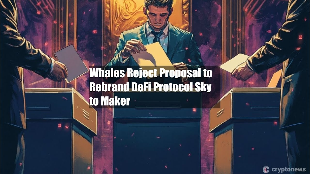 Whales Reject Proposal to Rebrand DeFi Protocol Sky to Maker