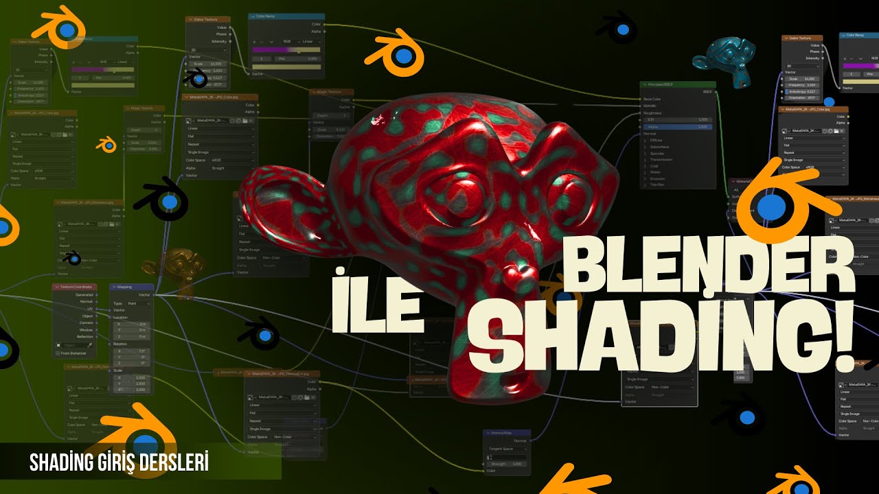 Blender - Shading Giriş Dersleri #blender3d #shading #blenderdersleri