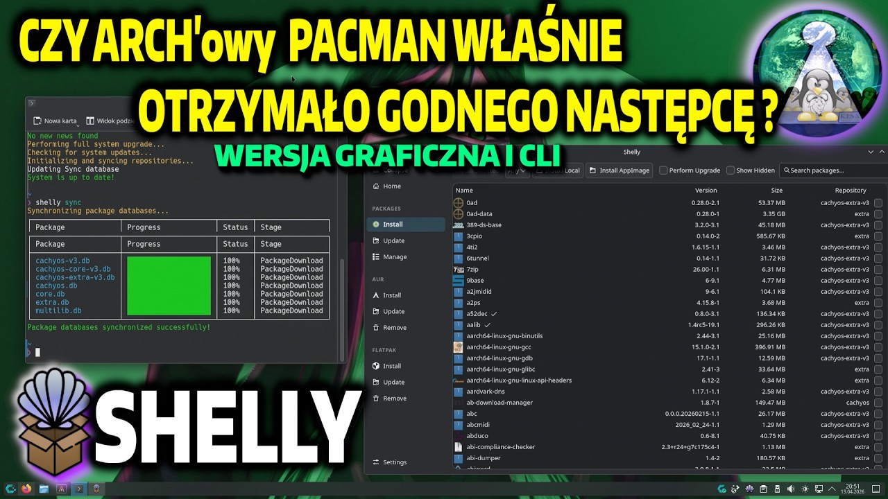 Linuksowy ARCHowy PACMAN na emeryturę ? Poznajcie SHELLY ALPM -    Zarządzanie pakietami z GUI i CLI