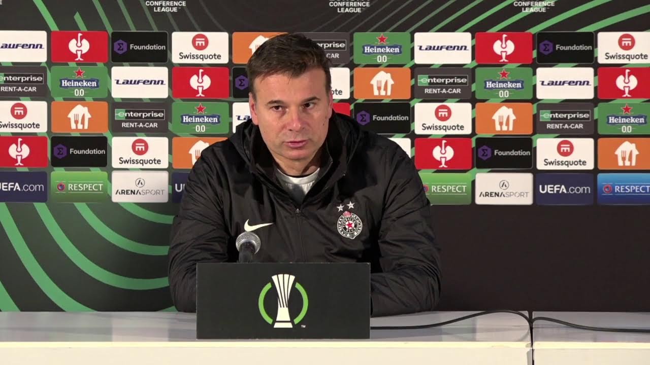 Konferencija za medije nakon utakmice 6. kola UEFA Life konferencija FK Partizan - FK Anortozis