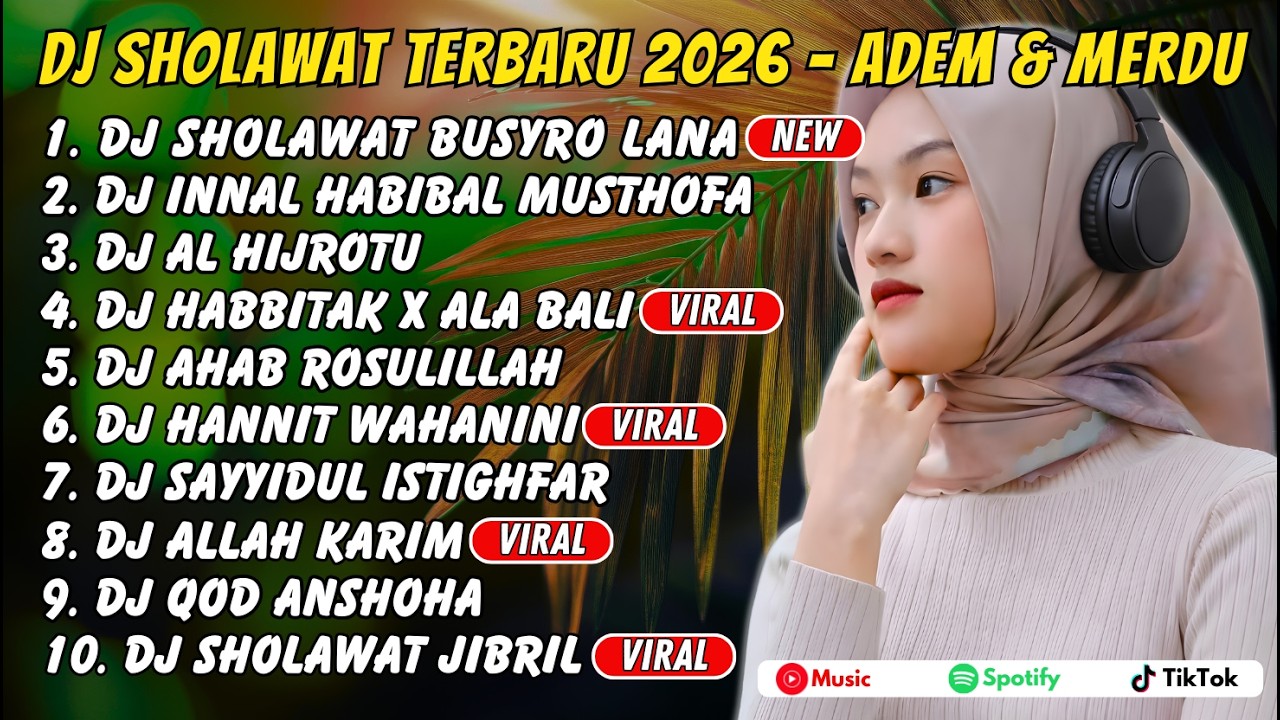DJ SHOLAWAT TERBARU 2026 – Allah Karim & Sholawat Jibril (Full Album Merdu)