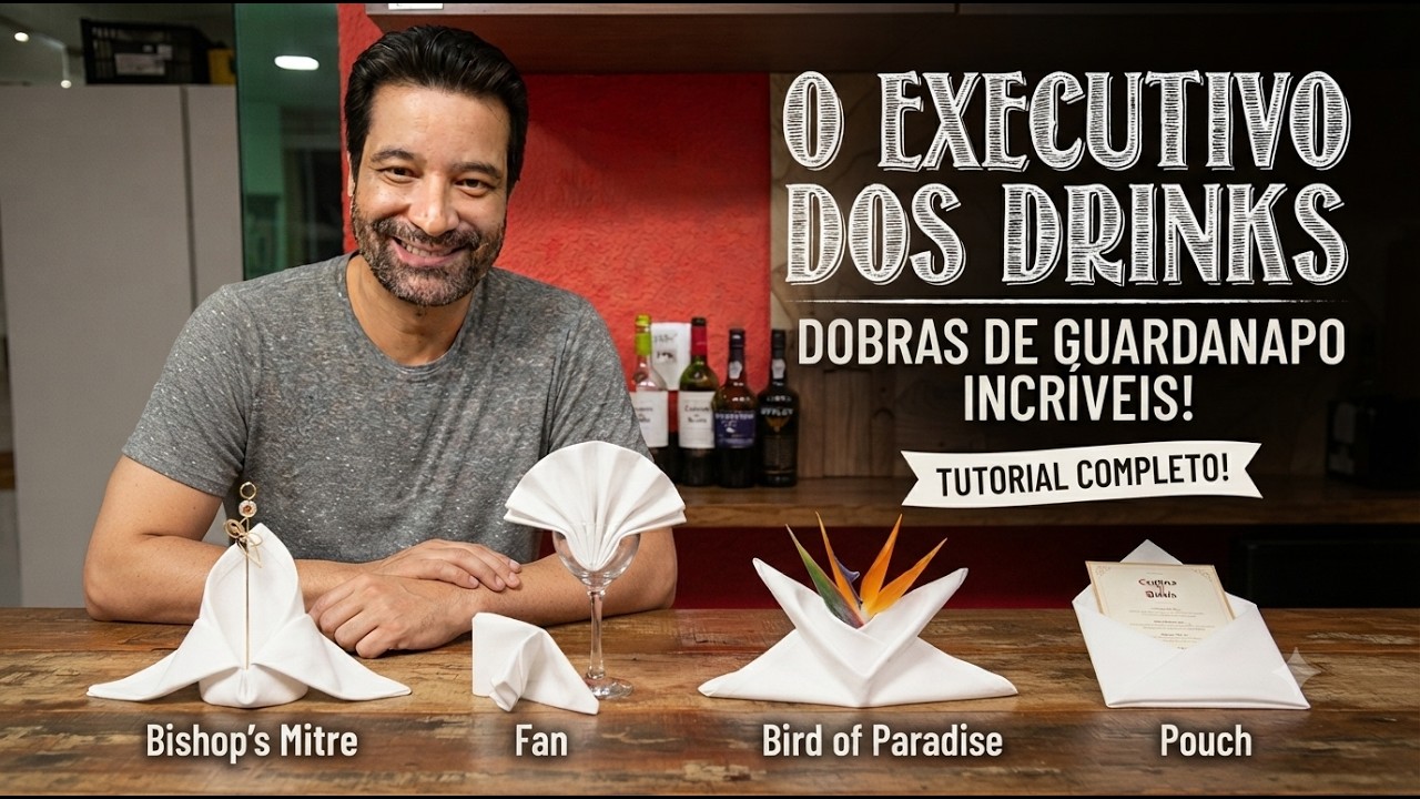 Várias Dobras de Guardanapos - Instrutor Denis de Moraes
