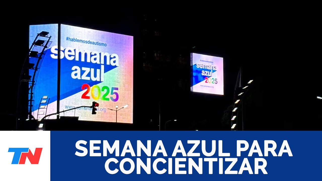 EL OBELISCO SE TIÑÓ DE AZUL| Este miércoles, día mundial de la concientización sobre el autismo