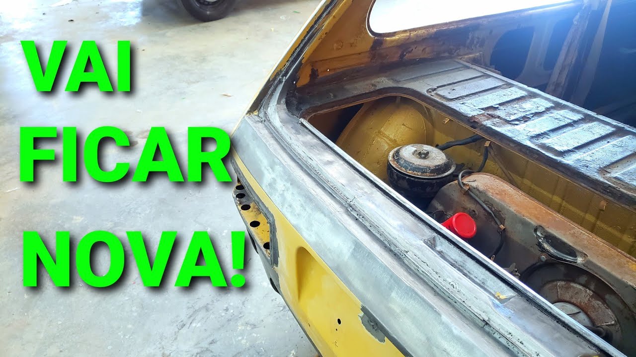 VW Brasília Amarela | Remendos na Traseira PT5 | Bill Metal Work