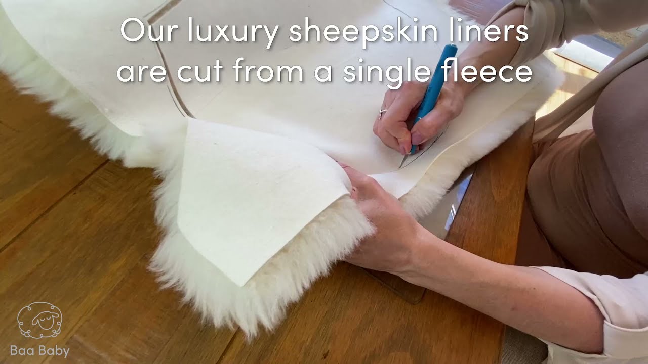 How Our Luxury Baby Sheepskin Liners Are Cut | Baa Baby