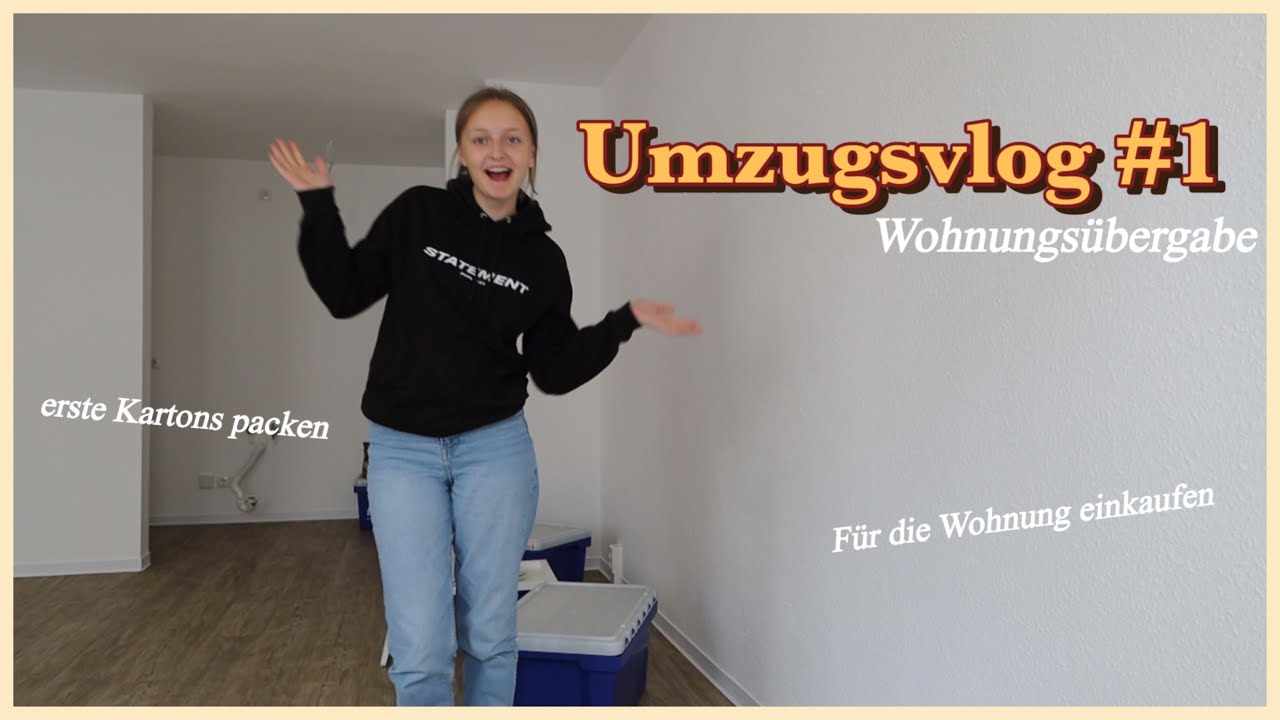 Umzugsvlog #1 | kisten packen, Schlüsselübergabe | alicia.study.
