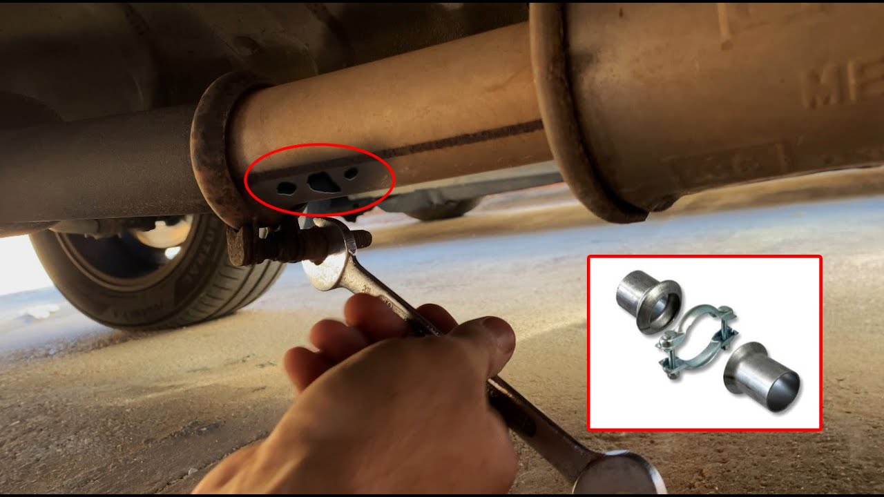 Como Encontrar Fugas y Reparar un Tubo de Escape SIN SOLDAR! Fácil y Rápido!