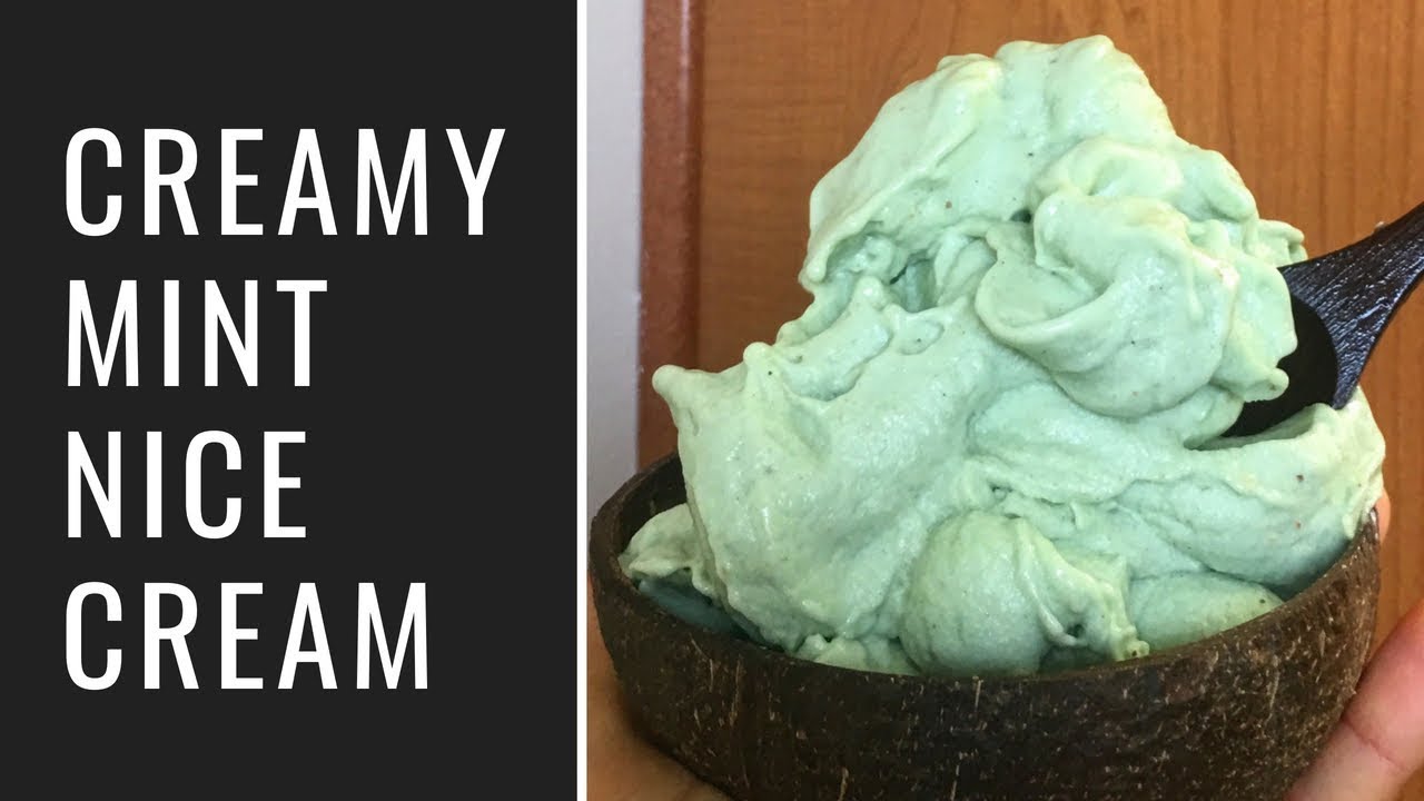 Creamy Mint Nice Cream (Vegan, Low Fat)