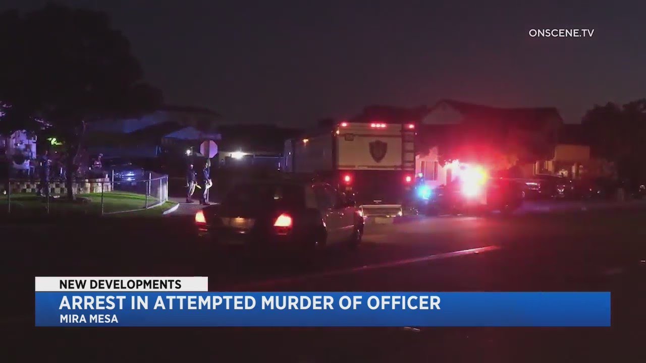 Man Arrested In Attempted Murder Of SDPD Officer