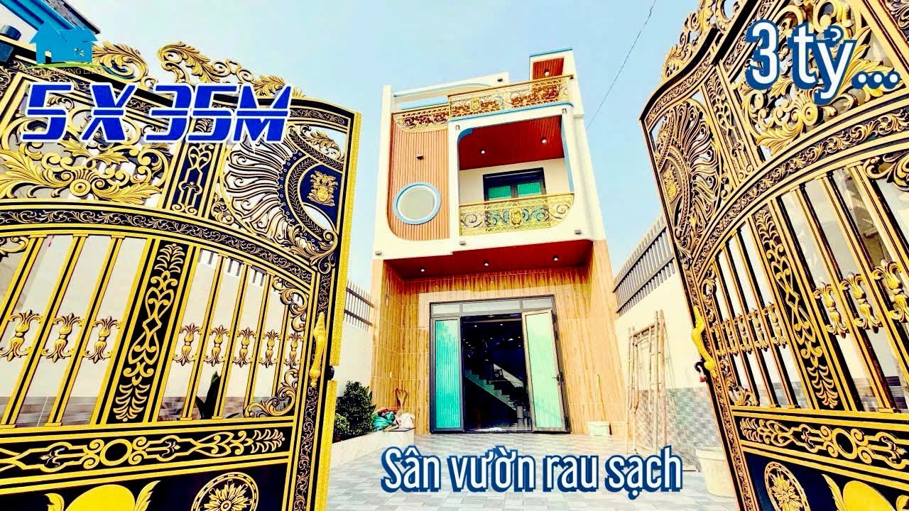🌿Sân vườn rau sạch! Bán nhà 5x35m sổ hồng riêng giá rẻ đường lớn giáp Hóc Môn 