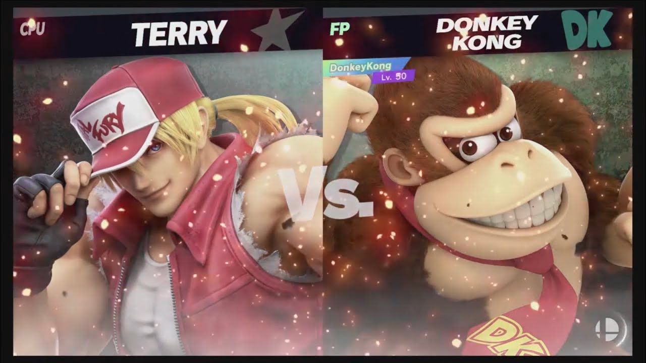 Super Smash Bros Ultimate Amiibo Fights  – Request #13622 Terry vs DK