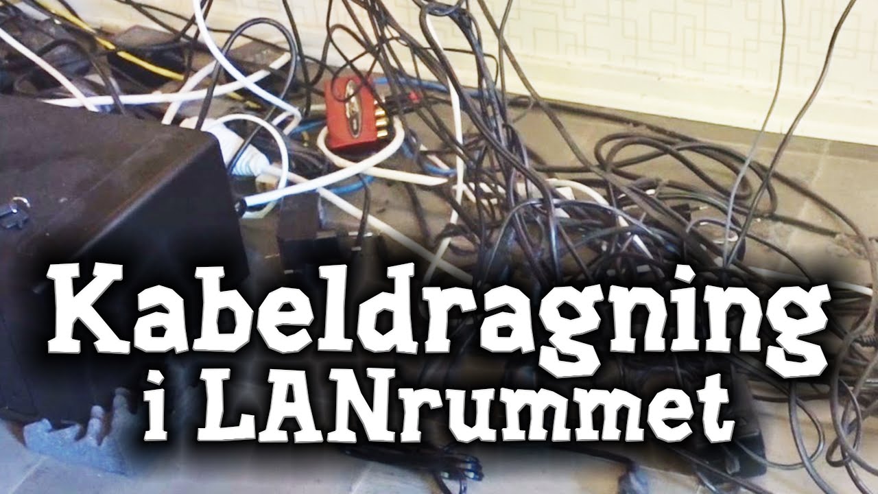 Kabeldragning i LANrummet!