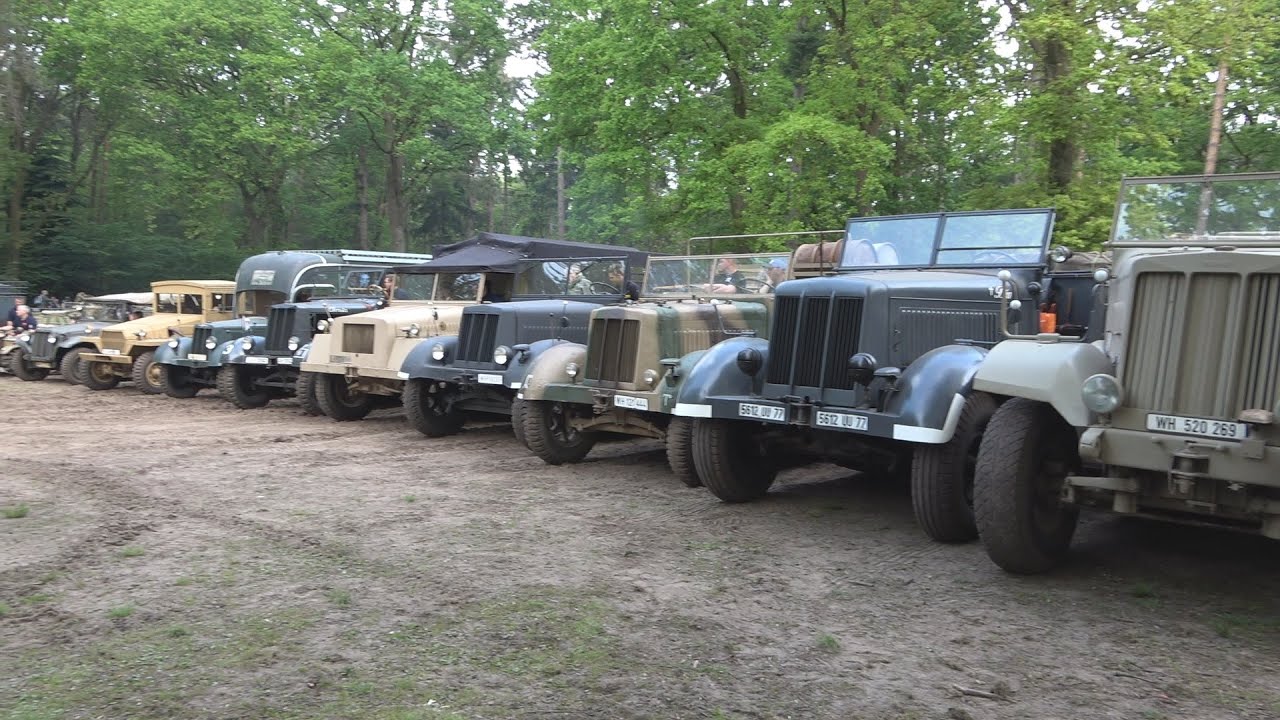 Epic WWII Halftrack Line-up at Militracks 2019