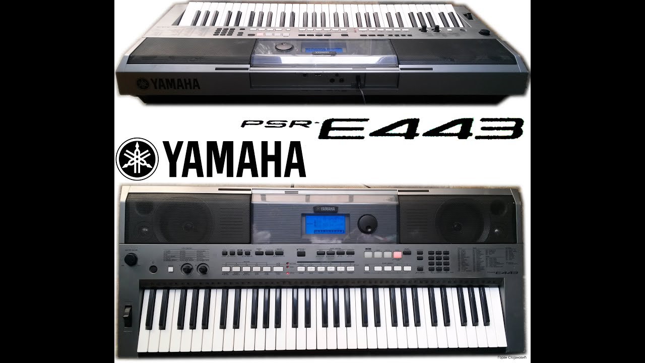 YAMAHA PSR E443 - DEMO songs