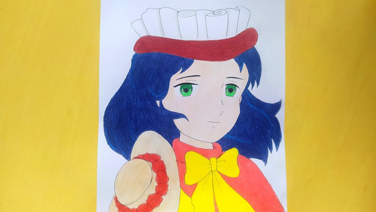 drawing Princess Sarah||dibujo Princess Sarah||رسم سالي بالخطوات وبطريقة سهلة جدا || رسم انمي سهل🥰🥰🥰