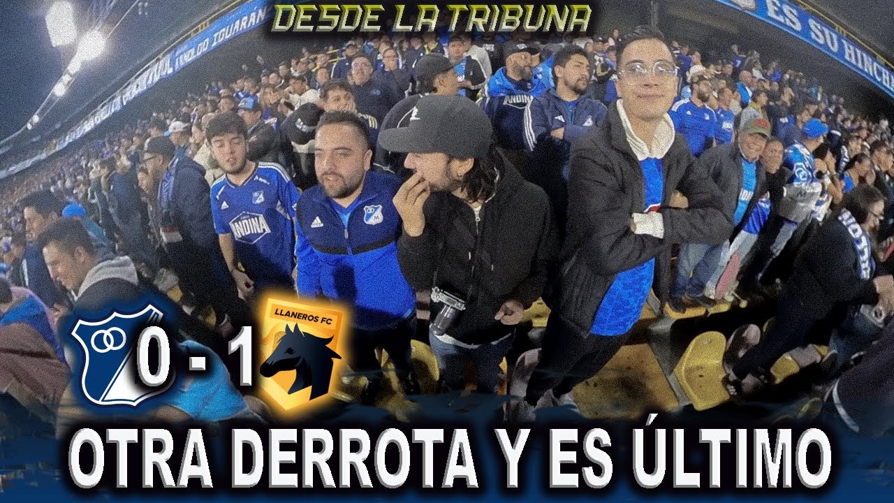 OTRA DERROTA DESDE LA TRIBUNA MILLONARIOS vs LLANEROS (0-1) Liga Colombiana 2025-ll