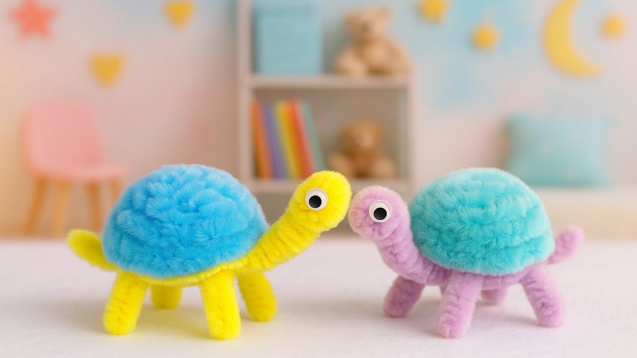 I Made a Turtle Out of 700 Pipe Cleaner Dolls.