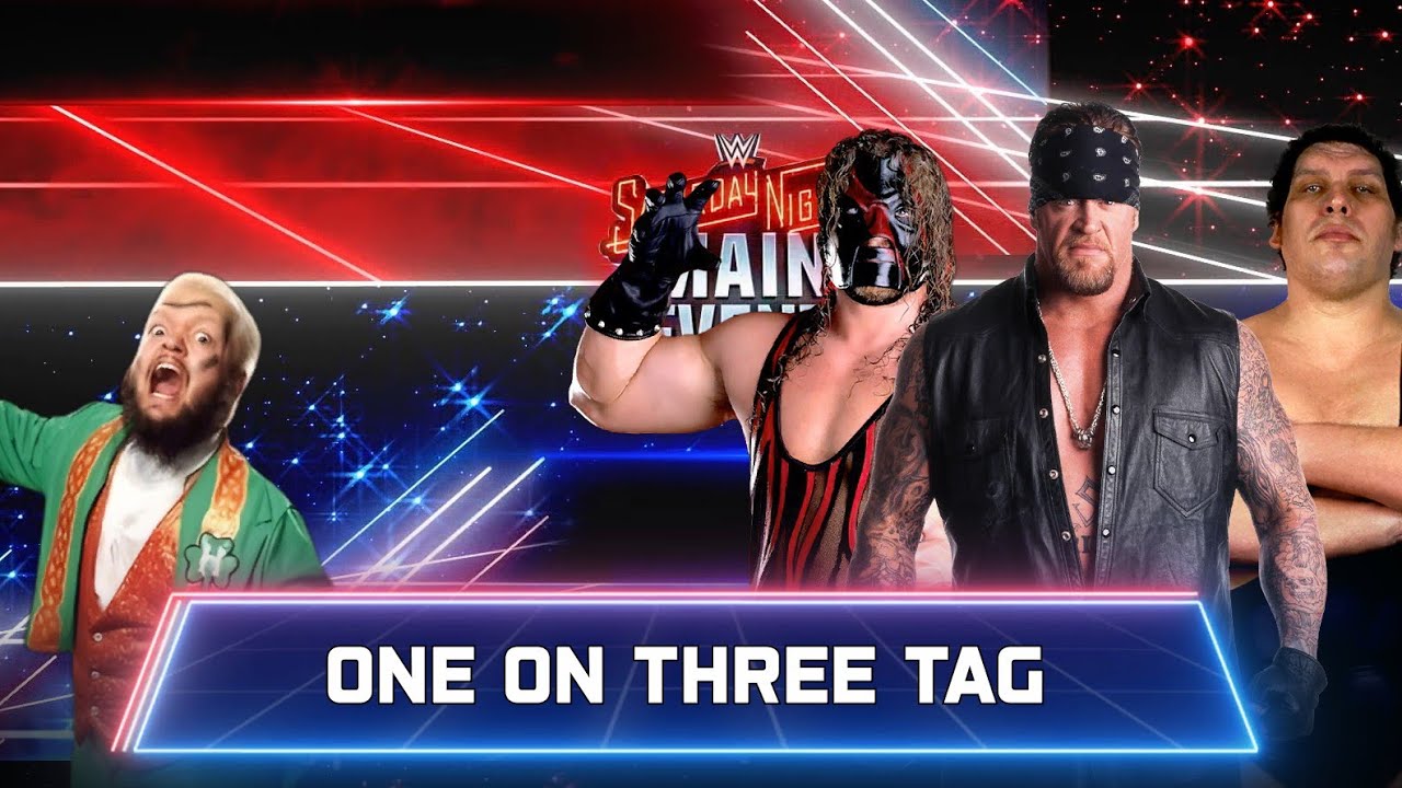 Hornswoggle vs Undertaker Kane and Andre The Giant WWE2K25