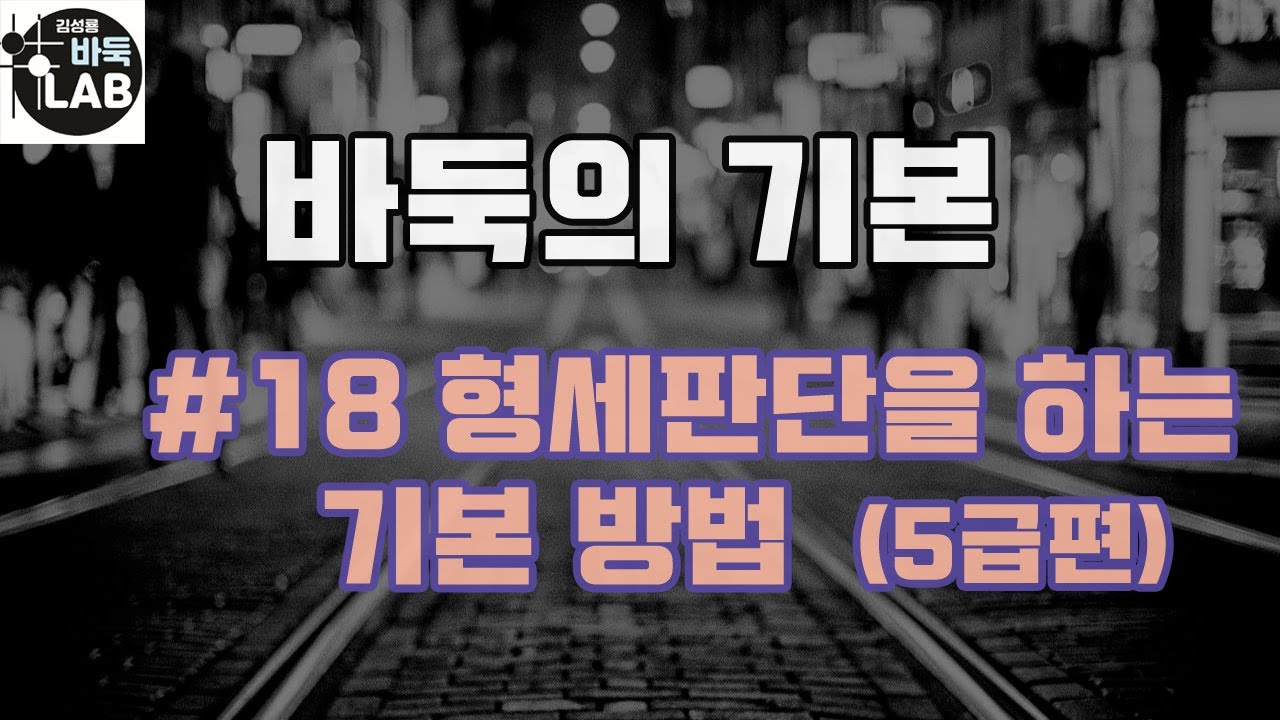[바둑의 기본 5급편] #18 형세판단을 하는 기본 방법